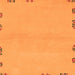 Square Abstract Orange Modern Rug, abs3440org