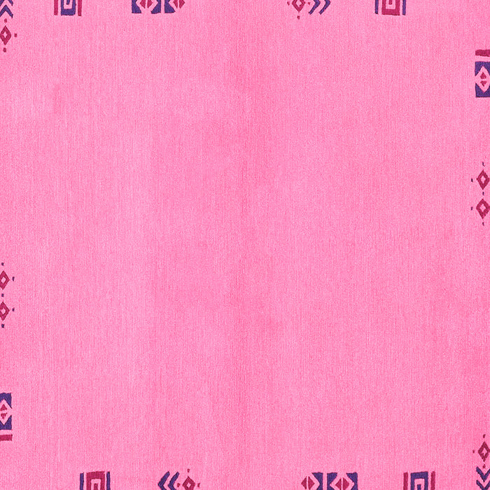 Square Abstract Pink Modern Rug, abs3440pnk
