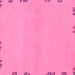 Square Abstract Pink Modern Rug, abs3440pnk