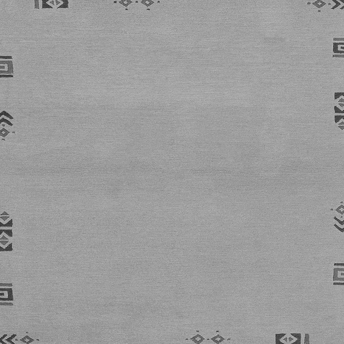 Square Machine Washable Abstract Gray Modern Rug, wshabs3440gry