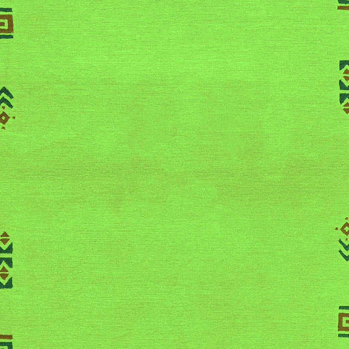 Machine Washable Abstract Green Modern Area Rugs, wshabs3440grn