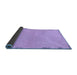 Sideview of Abstract Blue Modern Rug, abs3440blu