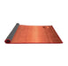 Sideview of Abstract Orange Red Modern Rug, abs3441