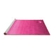 Sideview of Machine Washable Abstract Pink Modern Rug, wshabs3441pnk