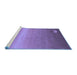 Sideview of Machine Washable Abstract Blue Modern Rug, wshabs3441blu