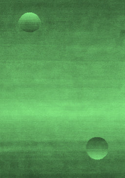 Abstract Emerald Green Modern Rug, abs3441emgrn