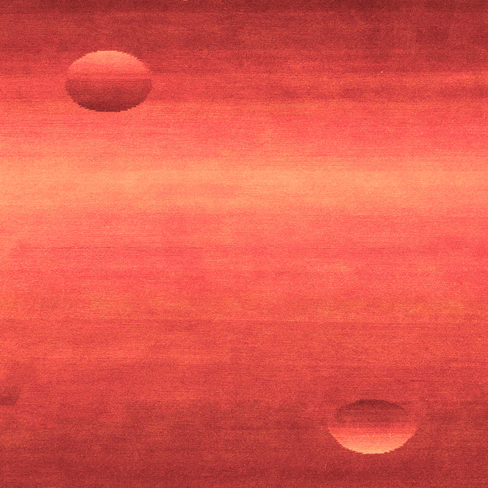 Square Abstract Orange Modern Rug, abs3441org