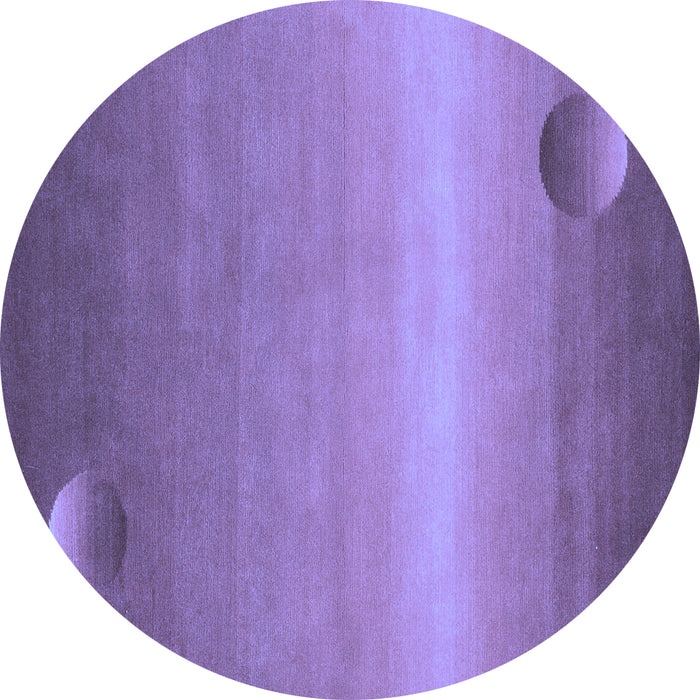 Round Abstract Blue Modern Rug, abs3441blu