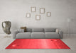 Modern Red Washable Rugs