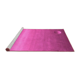 Sideview of Machine Washable Abstract Purple Modern Area Rugs, wshabs3441pur