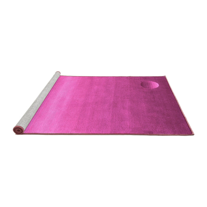 Sideview of Machine Washable Abstract Purple Modern Area Rugs, wshabs3441pur
