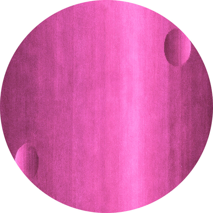 Round Abstract Purple Modern Rug, abs3441pur