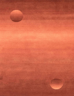 Abstract Orange Red Modern Rug, abs3441