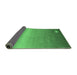 Sideview of Abstract Emerald Green Modern Rug, abs3441emgrn