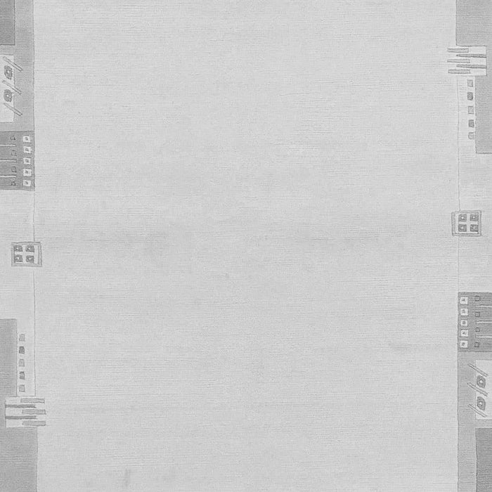 Machine Washable Solid Gray Modern Rug, wshabs3442gry