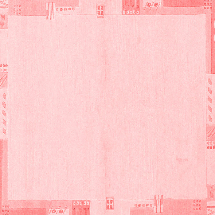 Machine Washable Solid Red Modern Rug, wshabs3442red