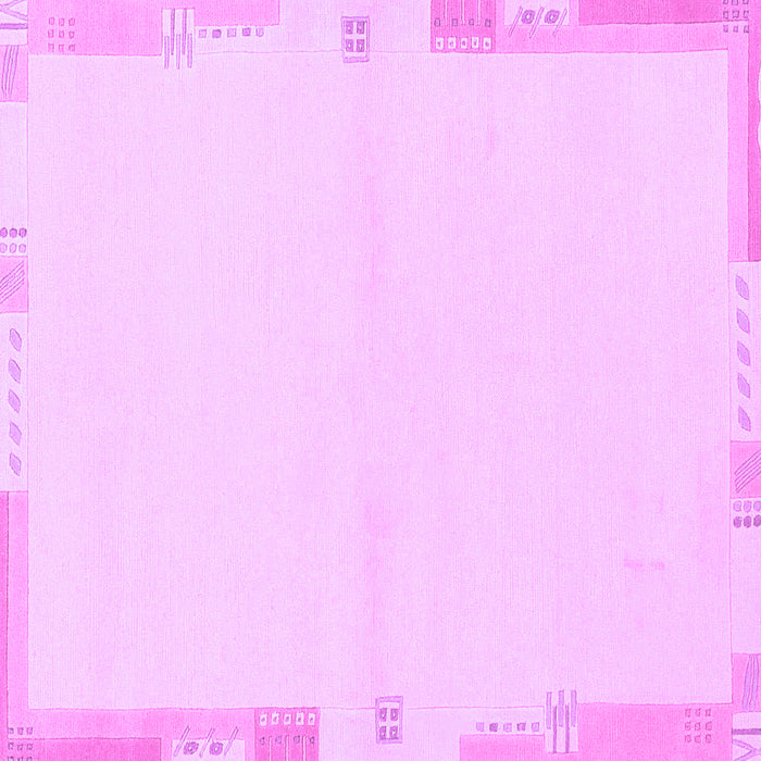 Square Solid Purple Modern Rug, abs3442pur