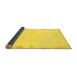 Sideview of Solid Yellow Modern Rug, abs3442yw