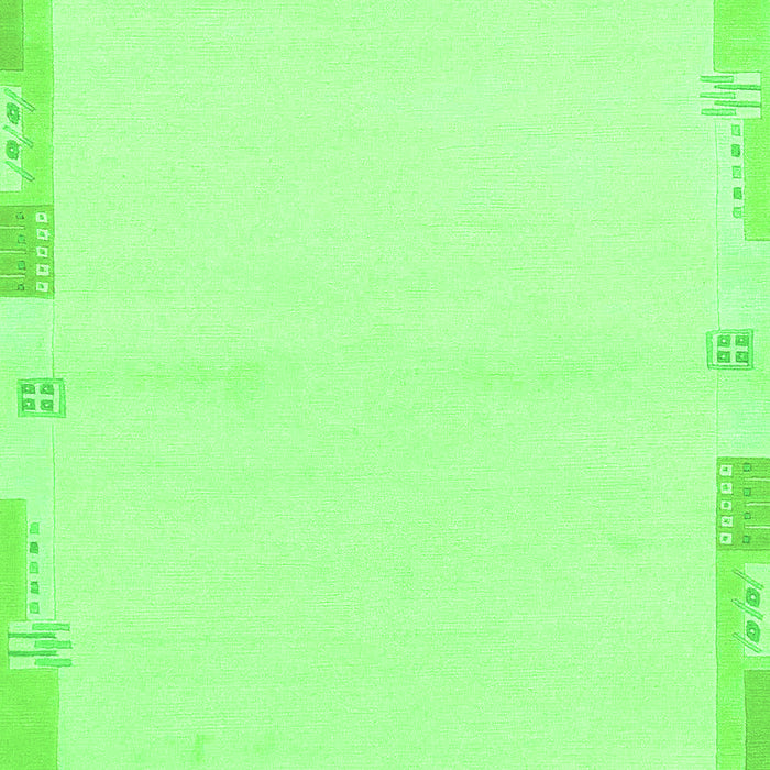 Machine Washable Solid Green Modern Area Rugs, wshabs3442grn