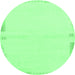 Round Solid Emerald Green Modern Rug, abs3442emgrn