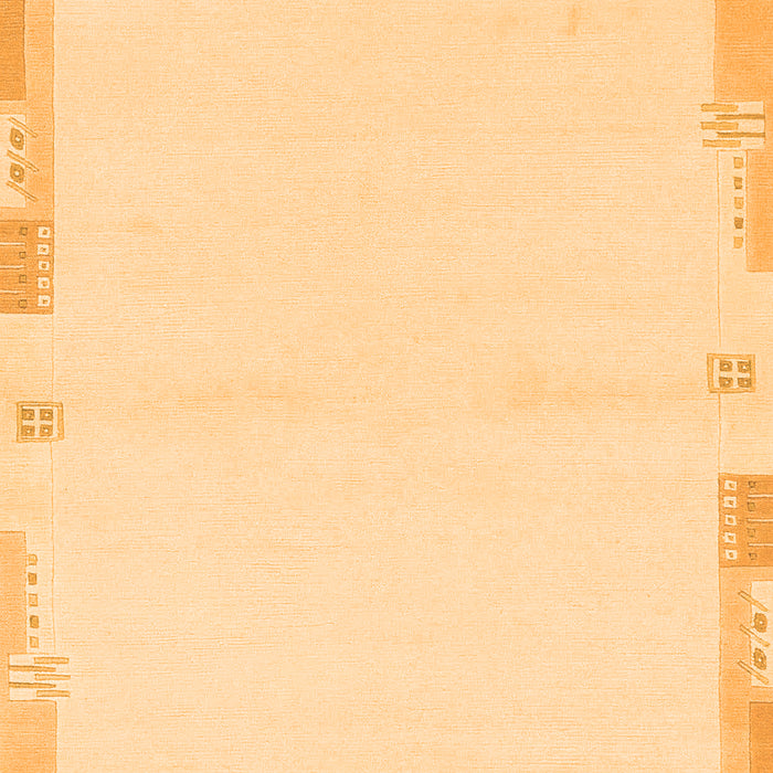 Machine Washable Solid Orange Modern Area Rugs, wshabs3442org