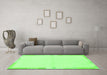 Machine Washable Solid Green Modern Area Rugs in a Living Room,, wshabs3442grn