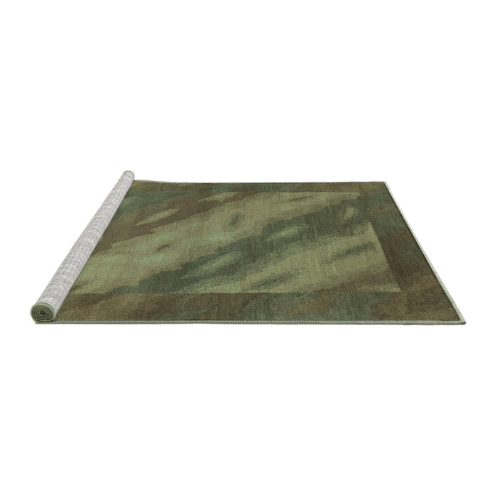Sideview of Machine Washable Animal Turquoise Modern Area Rugs, wshabs3443turq