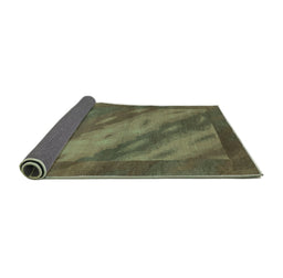 Sideview of Animal Turquoise Modern Rug, abs3443turq