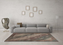 Machine Washable Animal Light Blue Modern Rug in a Living Room, wshabs3443lblu