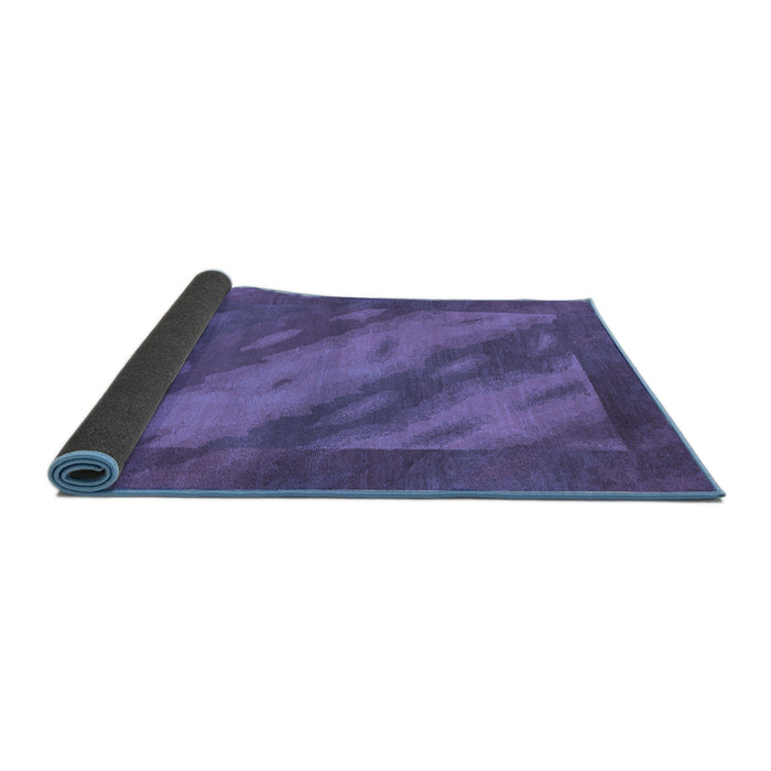Sideview of Animal Blue Modern Rug, abs3443blu
