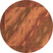 Round Animal Brown Modern Rug, abs3443brn