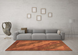 Machine Washable Animal Brown Modern Rug in a Living Room,, wshabs3443brn