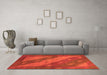Machine Washable Animal Orange Modern Area Rugs in a Living Room, wshabs3443org