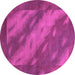 Round Animal Purple Modern Rug, abs3443pur