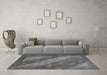 Machine Washable Animal Gray Modern Rug in a Living Room,, wshabs3443gry