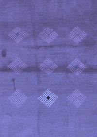 Abstract Blue Modern Rug, abs3444blu