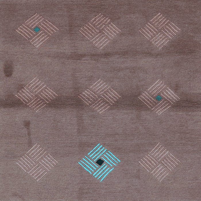 Abstract Light Blue Modern Rug, abs3444lblu