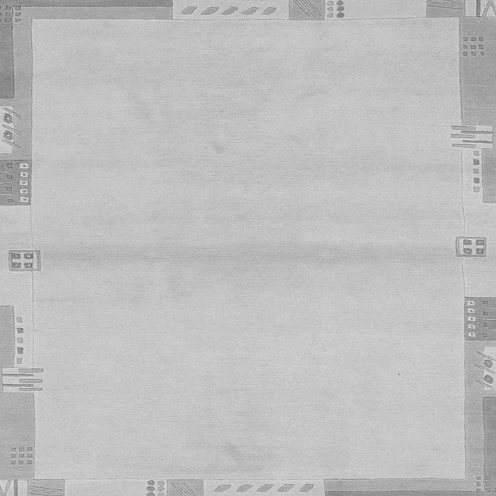 Square Solid Gray Modern Rug, abs3445gry