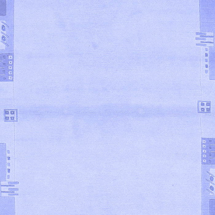 Machine Washable Solid Blue Modern Rug, wshabs3445blu