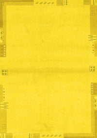 Solid Yellow Modern Rug, abs3445yw