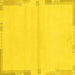 Square Solid Yellow Modern Rug, abs3445yw