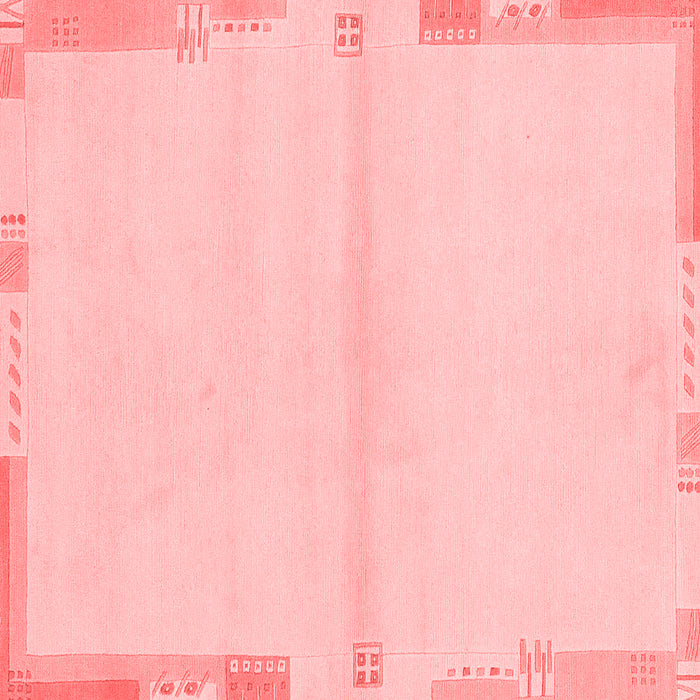 Machine Washable Solid Red Modern Rug, wshabs3445red