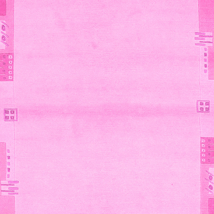 Machine Washable Solid Pink Modern Rug, wshabs3445pnk