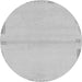 Round Solid Gray Modern Rug, abs3445gry