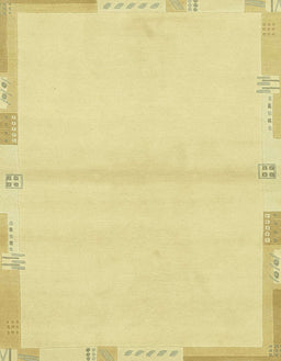 Abstract Chrome Gold Yellow Solid Rug, abs3445