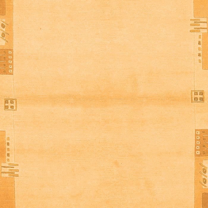 Machine Washable Solid Orange Modern Area Rugs, wshabs3445org