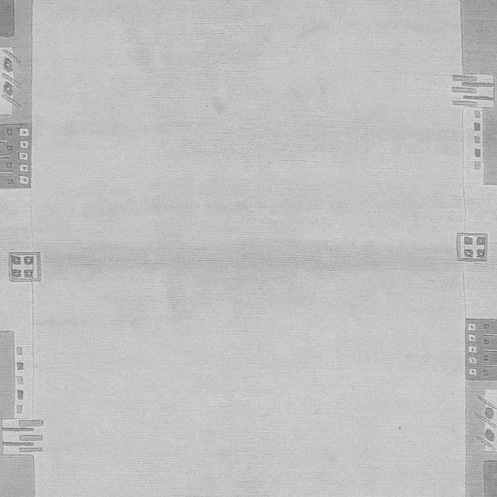 Machine Washable Solid Gray Modern Rug, wshabs3445gry