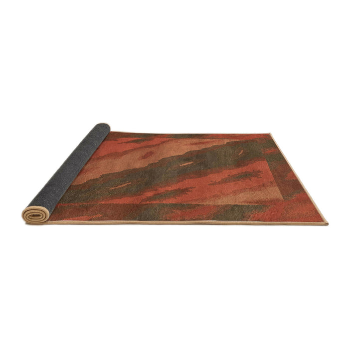 Sideview of Abstract Red Animal Rug, abs3446