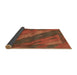 Sideview of Abstract Red Animal Rug, abs3446