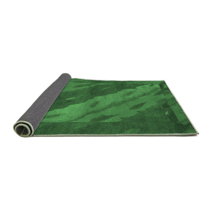 Sideview of Animal Emerald Green Modern Rug, abs3446emgrn